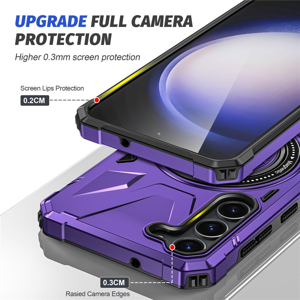 For Samsung Galaxy S25+ / S24+ Case Magnetic Anti-Drop TPU+PC Phone Protector