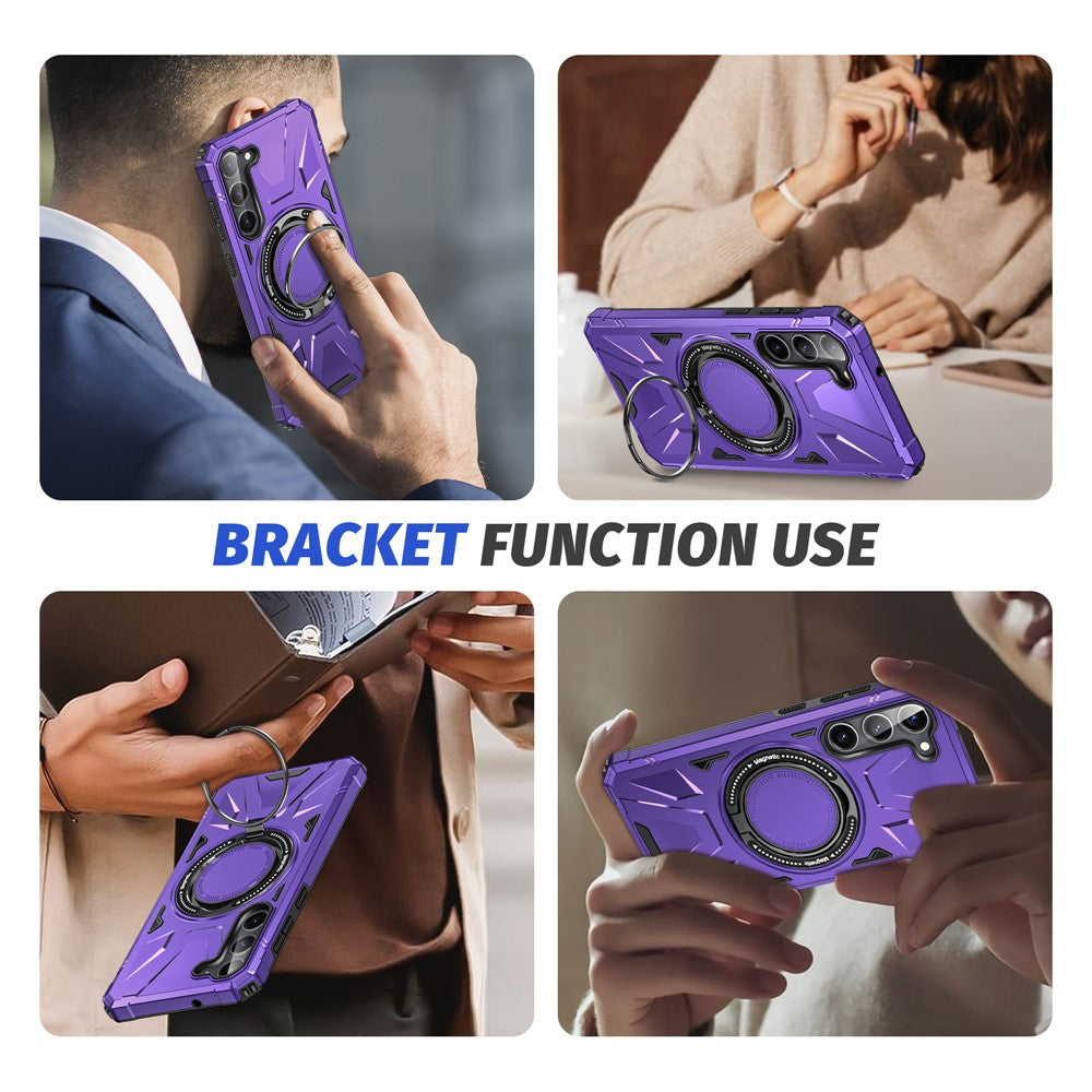For Samsung Galaxy S25+ / S24+ Case Magnetic Anti-Drop TPU+PC Phone Protector