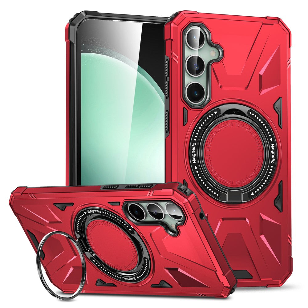 Til Samsung Galaxy A15 5G Cover Stødabsorberende TPU+PC Magnetisk Smartphone Cover
