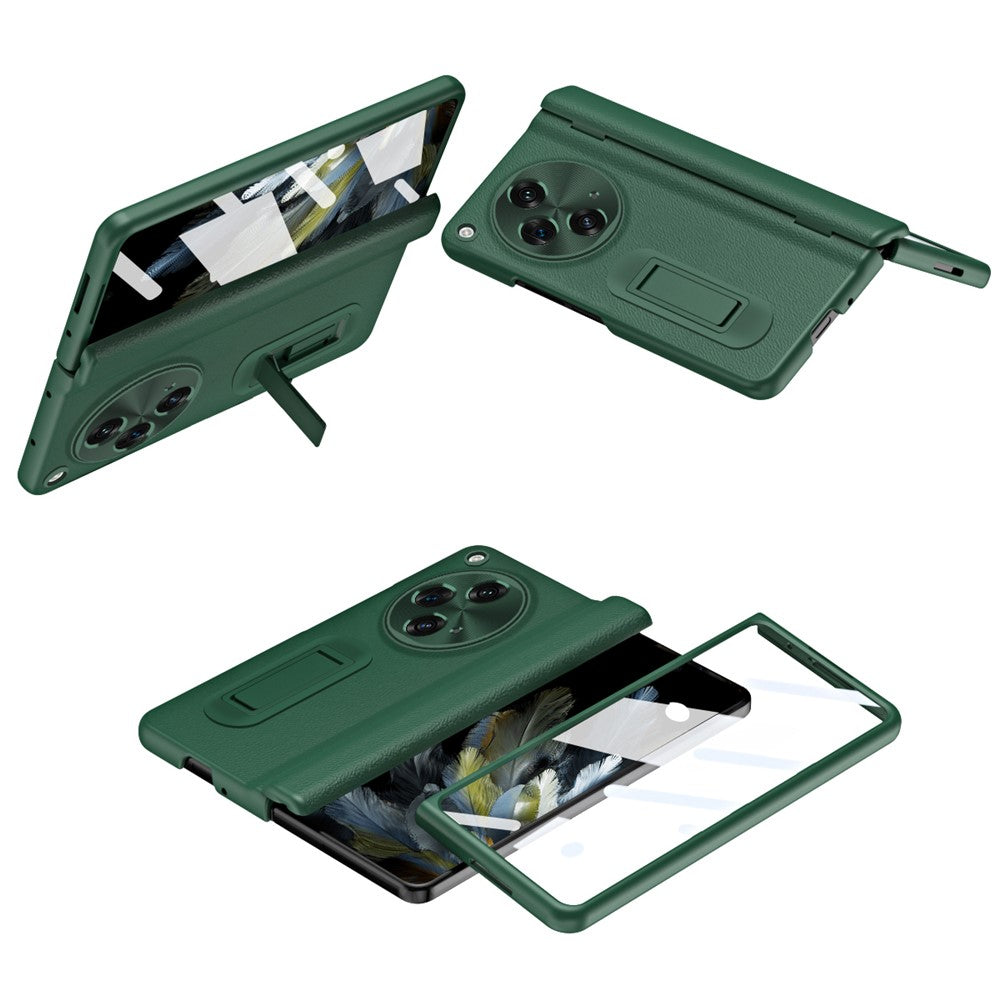 Til OnePlus Open / Oppo Find N3 5G Etui Støttefod Telefoncover Hærdet Glasfilm