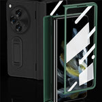 Til OnePlus Open / Oppo Find N3 5G Etui Støttefod Telefoncover Hærdet Glasfilm