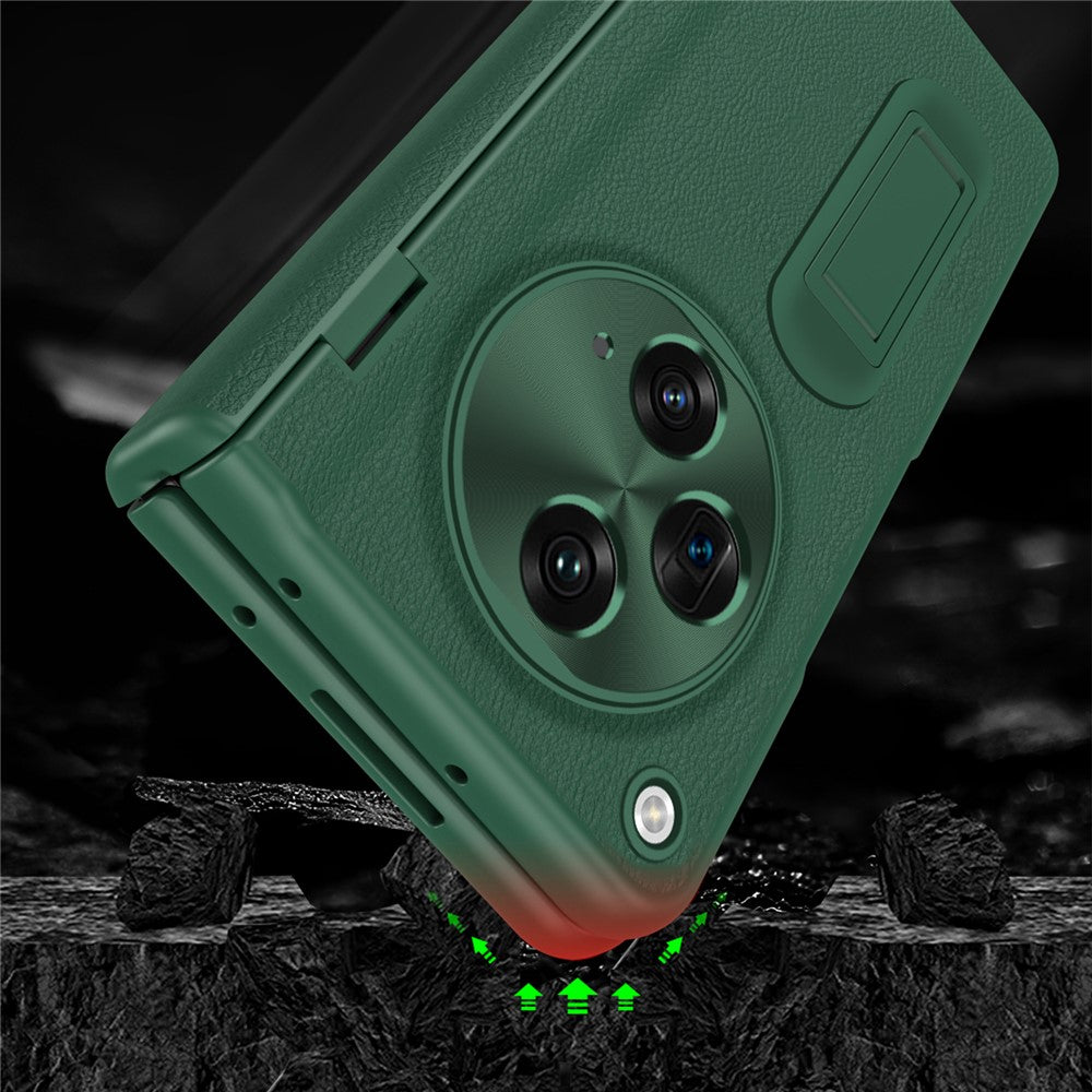 Til OnePlus Open / Oppo Find N3 5G Etui Støttefod Telefoncover Hærdet Glasfilm
