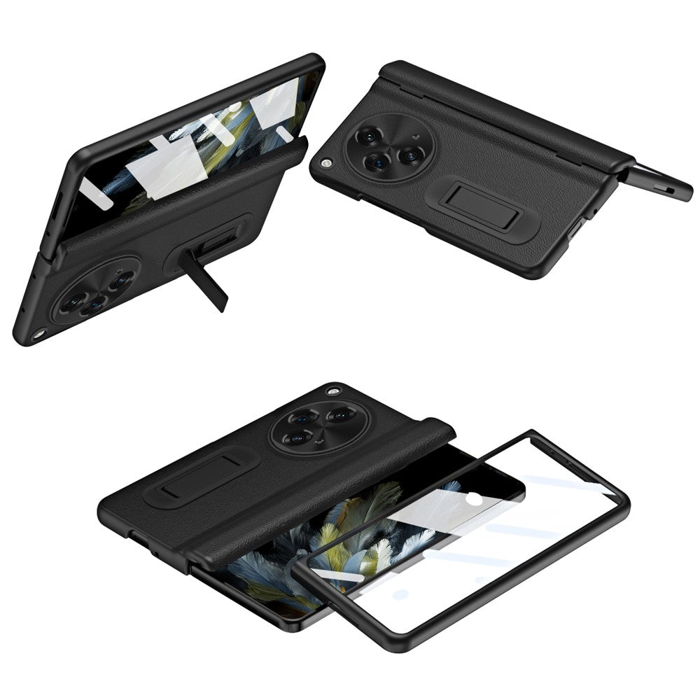 Til OnePlus Open / Oppo Find N3 5G Etui Støttefod Telefoncover Hærdet Glasfilm