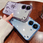 KADEM For Xiaomi Redmi 13C 4G / Poco C65 4G Cell Phone Case with Strap TPU Flower Pattern Cover