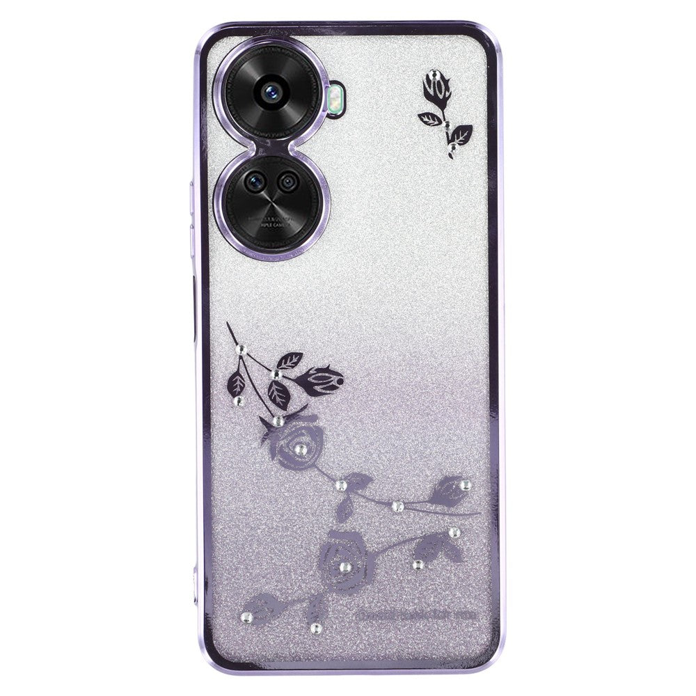 KADEM For Huawei nova 11 SE / nova 12 SE 4G Cell Phone Case Flower Pattern TPU Gradient Back Cover