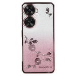 KADEM For Huawei nova 11 SE / nova 12 SE 4G Cell Phone Case Flower Pattern TPU Gradient Back Cover