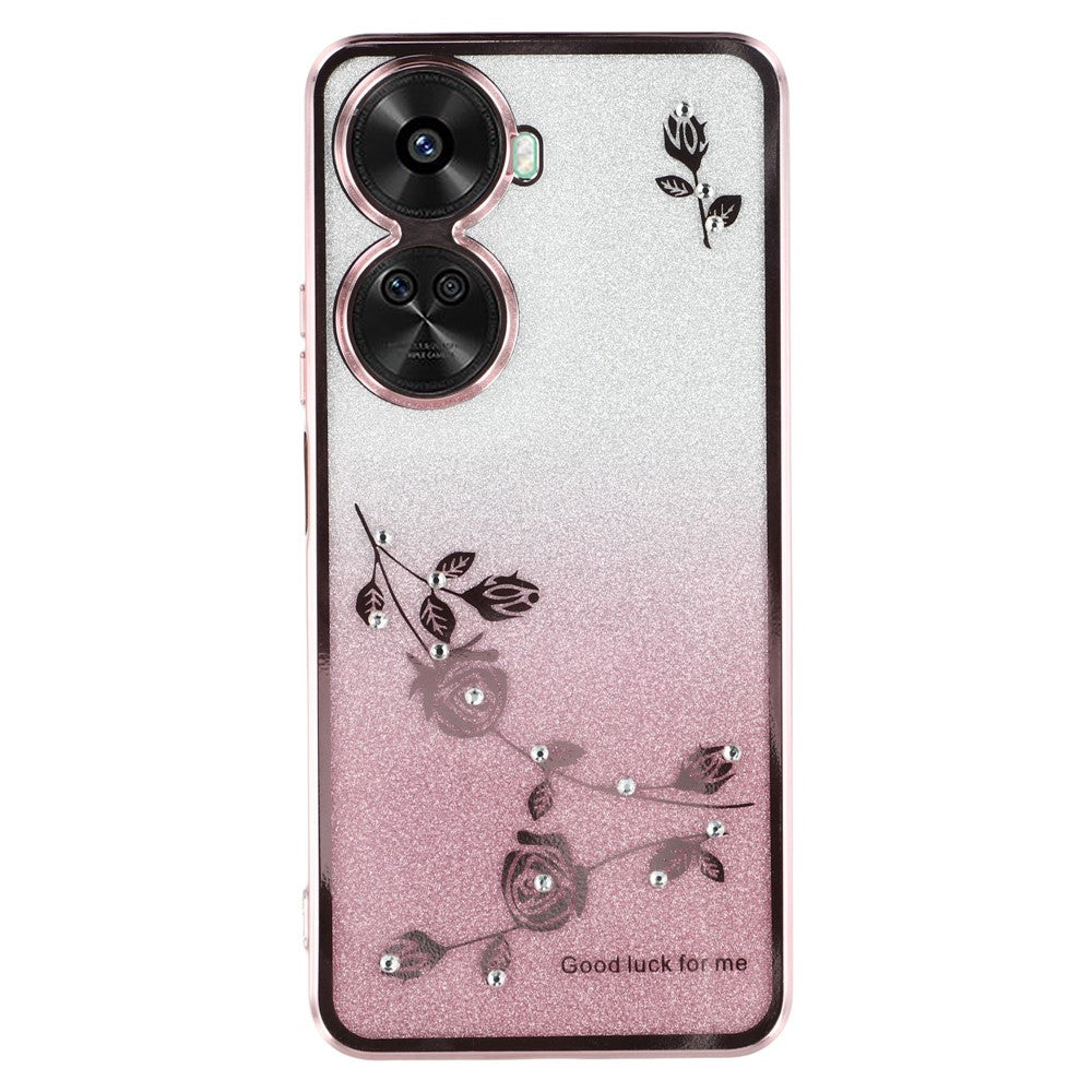 KADEM For Huawei nova 11 SE / nova 12 SE 4G Cell Phone Case Flower Pattern TPU Gradient Back Cover