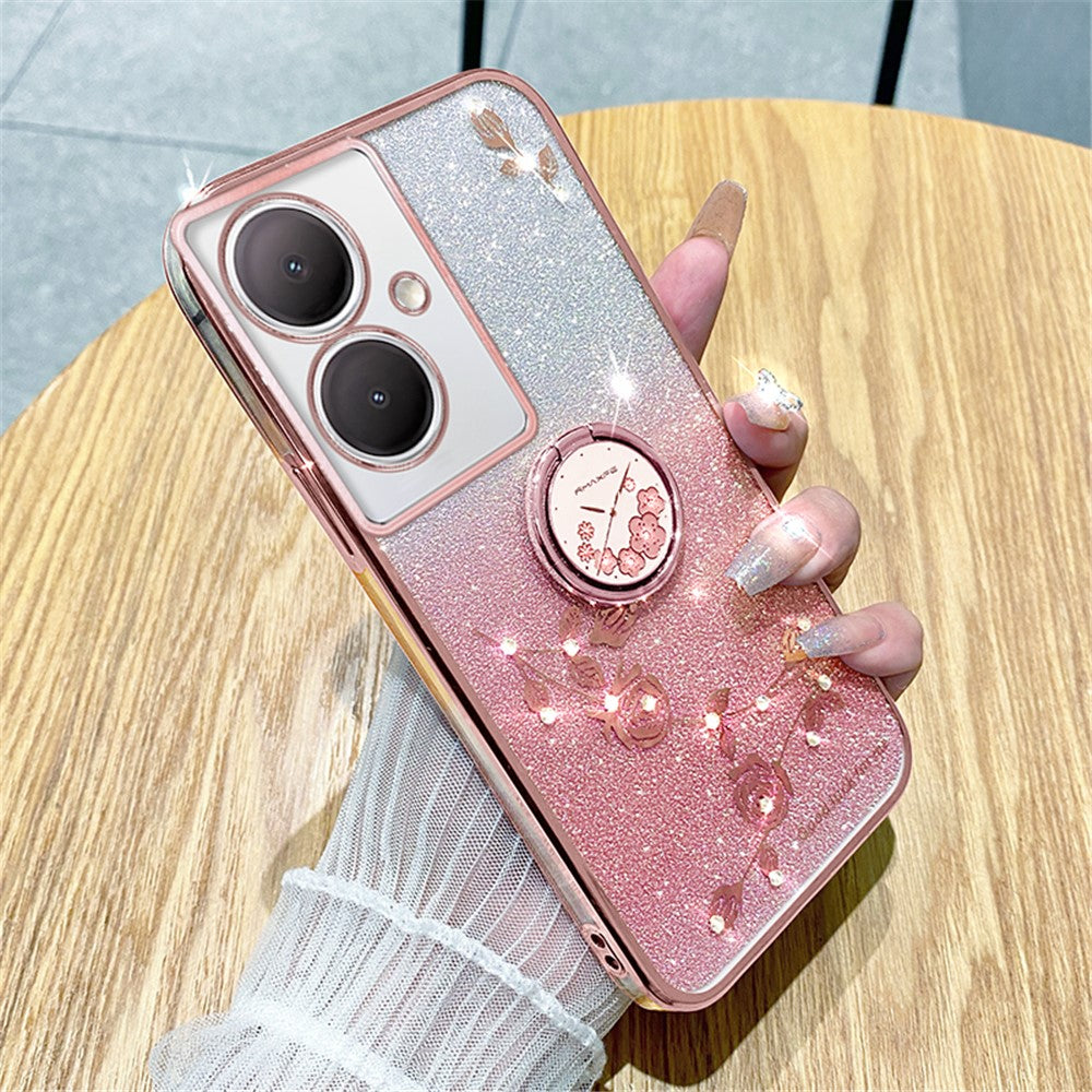 KADEM For Oppo A79 5G / A2 5G Cover Soft TPU Cell Phone Cases with Ring Kickstand