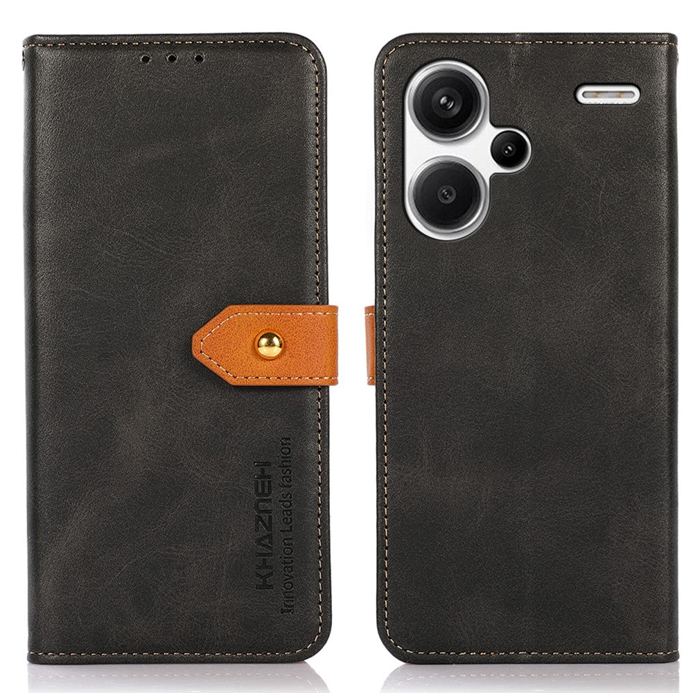 KHAZNEH For Xiaomi Redmi Note 13 Pro+ 5G Cell Phone Case PU Leather Phone Cover Shell