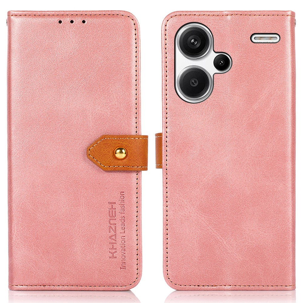 KHAZNEH For Xiaomi Redmi Note 13 Pro+ 5G Cell Phone Case PU Leather Phone Cover Shell