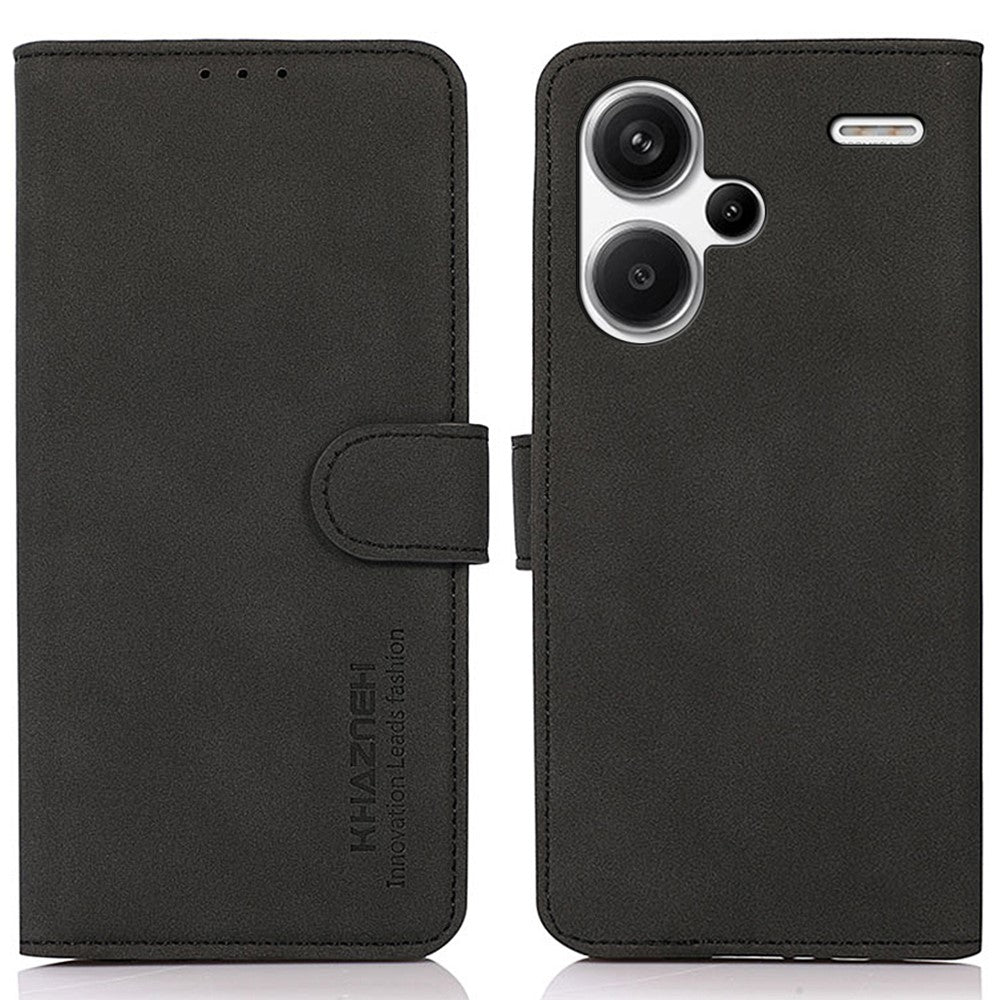 KHAZNEH Mobilskal För Xiaomi Redmi Note 13 Pro+ 5G Reptåligt PU-läder Flipfodral