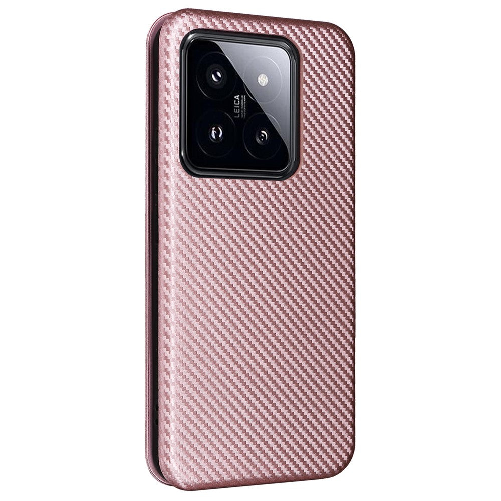 For Xiaomi 14 Pro Case Card Holder Stand TPU + PU Leather Cell Phone Cover