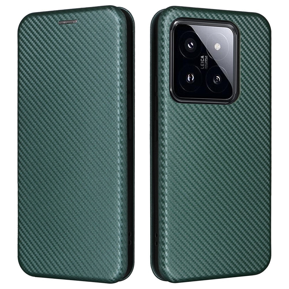 For Xiaomi 14 Pro Case Card Holder Stand TPU + PU Leather Cell Phone Cover