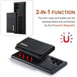 DG.MING M1 Series for Samsung Galaxy S24 Ultra Case Detachable Wallet Phone Cover