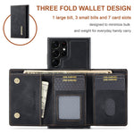 DG.MING M1 Series for Samsung Galaxy S24 Ultra Case Detachable Wallet Phone Cover