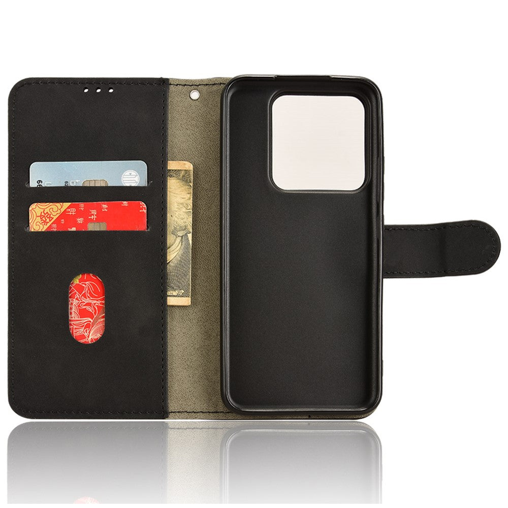 For Xiaomi 14 Cell Phone Case Skin-touch Stand Leather Wallet Cover
