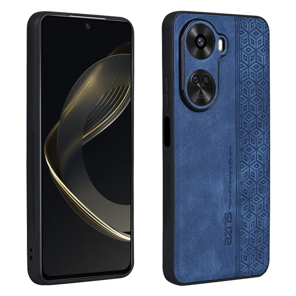 AZNS För Huawei Nova 11 SE / Nova 12 SE 4G Skal Präglat PU-läder + TPU Mobilmobil Baksida