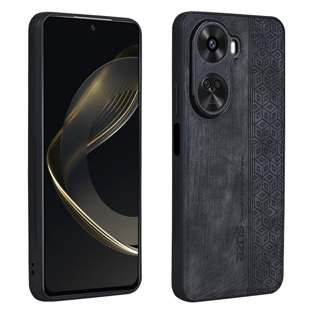 AZNS För Huawei Nova 11 SE / Nova 12 SE 4G Skal Präglat PU-läder + TPU Mobilmobil Baksida