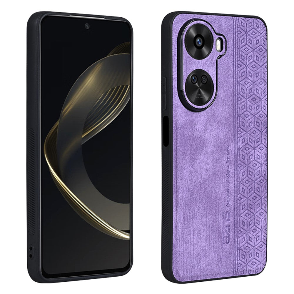 AZNS För Huawei Nova 11 SE / Nova 12 SE 4G Skal Präglat PU-läder + TPU Mobilmobil Baksida