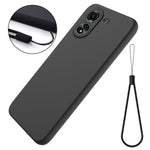 For Xiaomi Redmi 13C 4G / Poco C65 4G Case Soft Lining Liquid Silicone Shell Slim-Fit Phone Cover with Strap