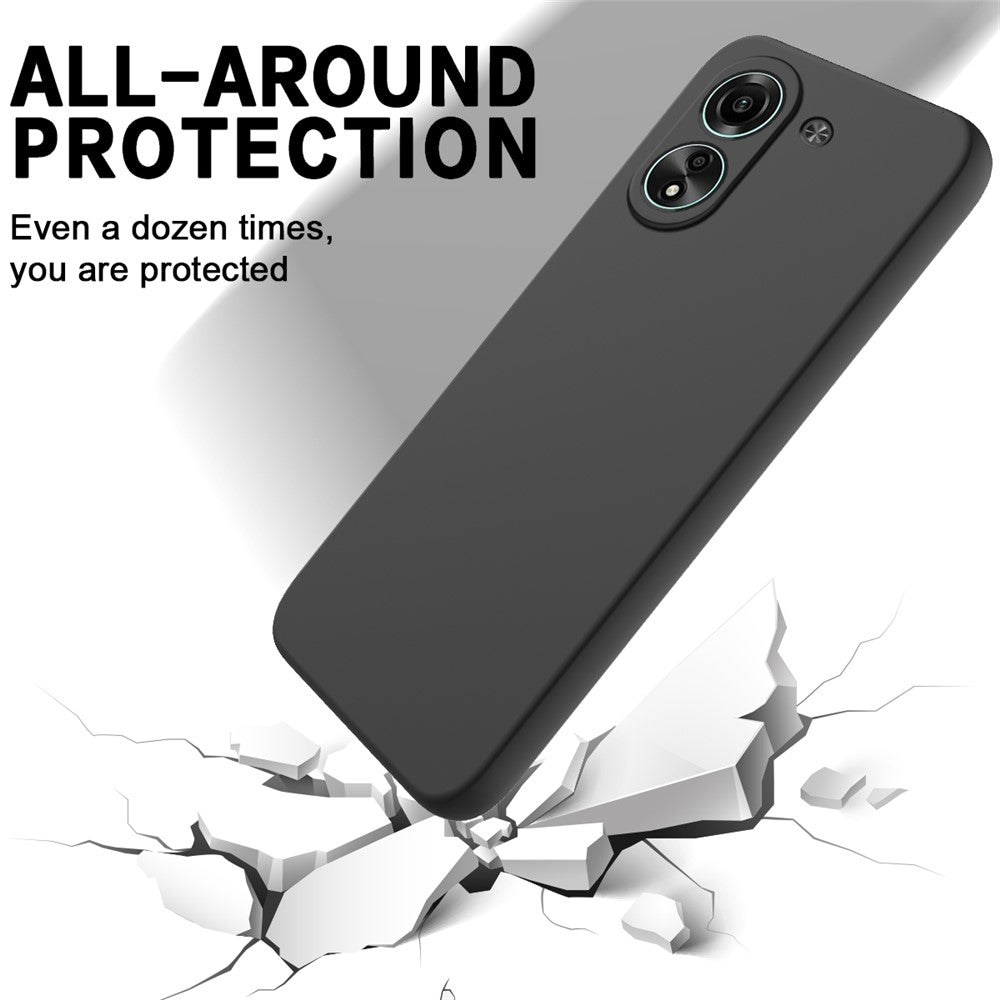 For Xiaomi Redmi 13C 4G / Poco C65 4G Case Soft Lining Liquid Silicone Shell Slim-Fit Phone Cover with Strap