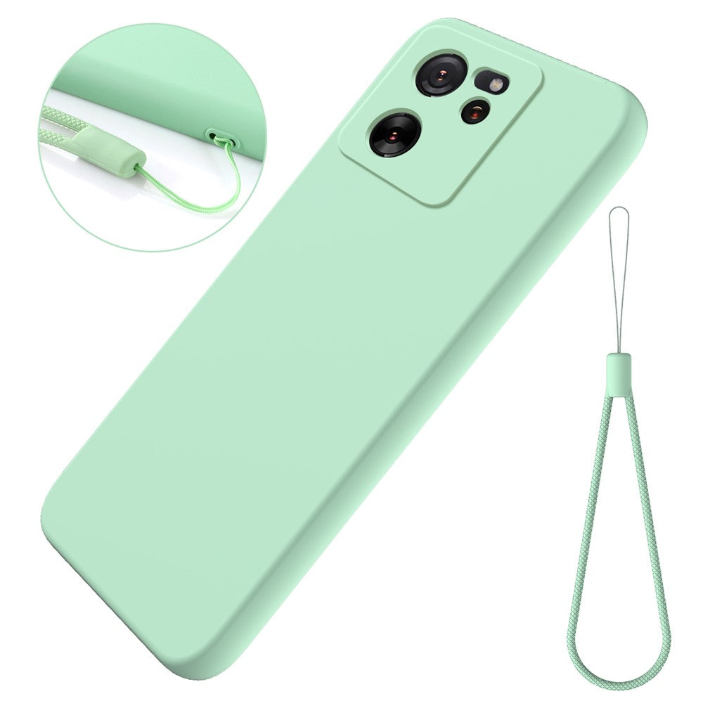 For Xiaomi 13T Pro / 13T / Redmi K60 Ultra Case Soft Lining Liquid Silicone Phone Covering Shell with Strap