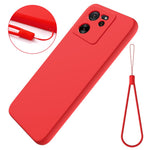 For Xiaomi 13T Pro / 13T / Redmi K60 Ultra Case Soft Lining Liquid Silicone Phone Covering Shell with Strap