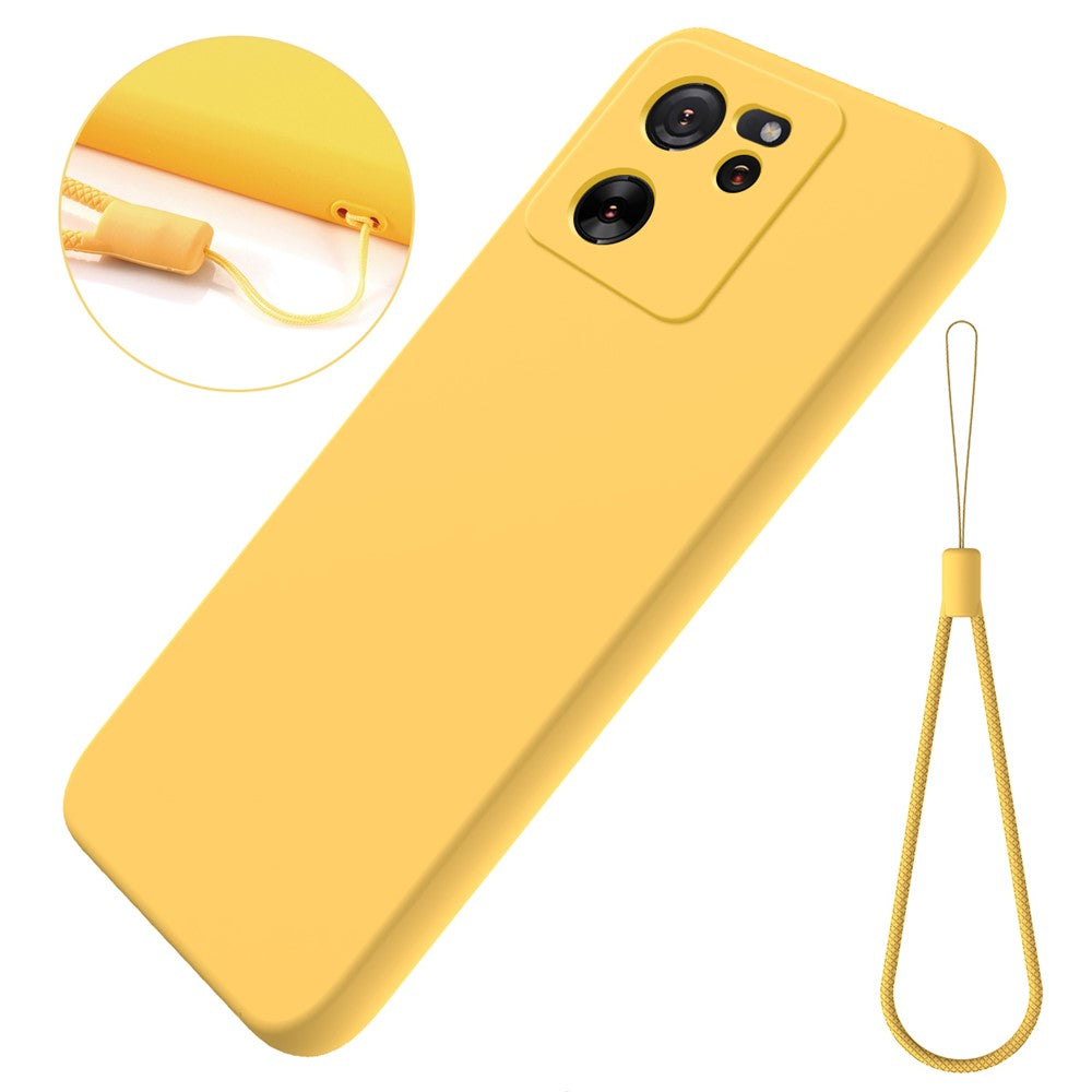 For Xiaomi 13T Pro / 13T / Redmi K60 Ultra Case Soft Lining Liquid Silicone Phone Covering Shell with Strap