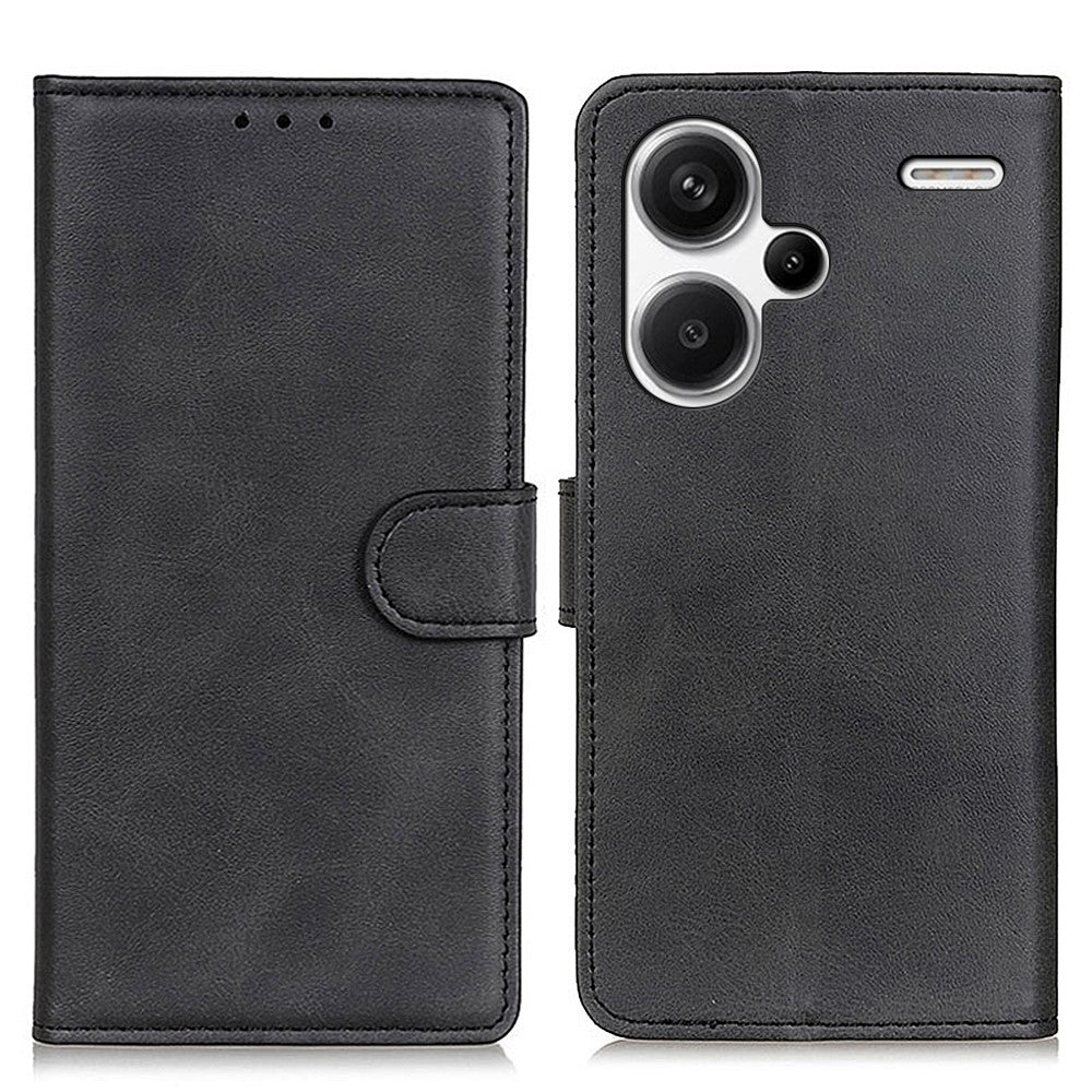 For Xiaomi Redmi Note 13 Pro+ 5G Cell Phone Cases Cowhide Texture Folio Flip PU Leather Cover