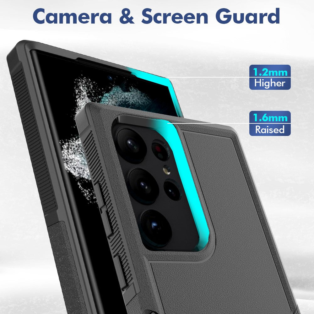 For Samsung Galaxy S23 Ultra Phone Cover PC+TPU Anti-drop Cell Phone Case