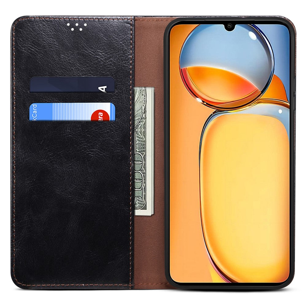 For Xiaomi Redmi 13C 4G / Poco C65 4G Cover PU Leather Anti-drop Stand Cell Phone Case