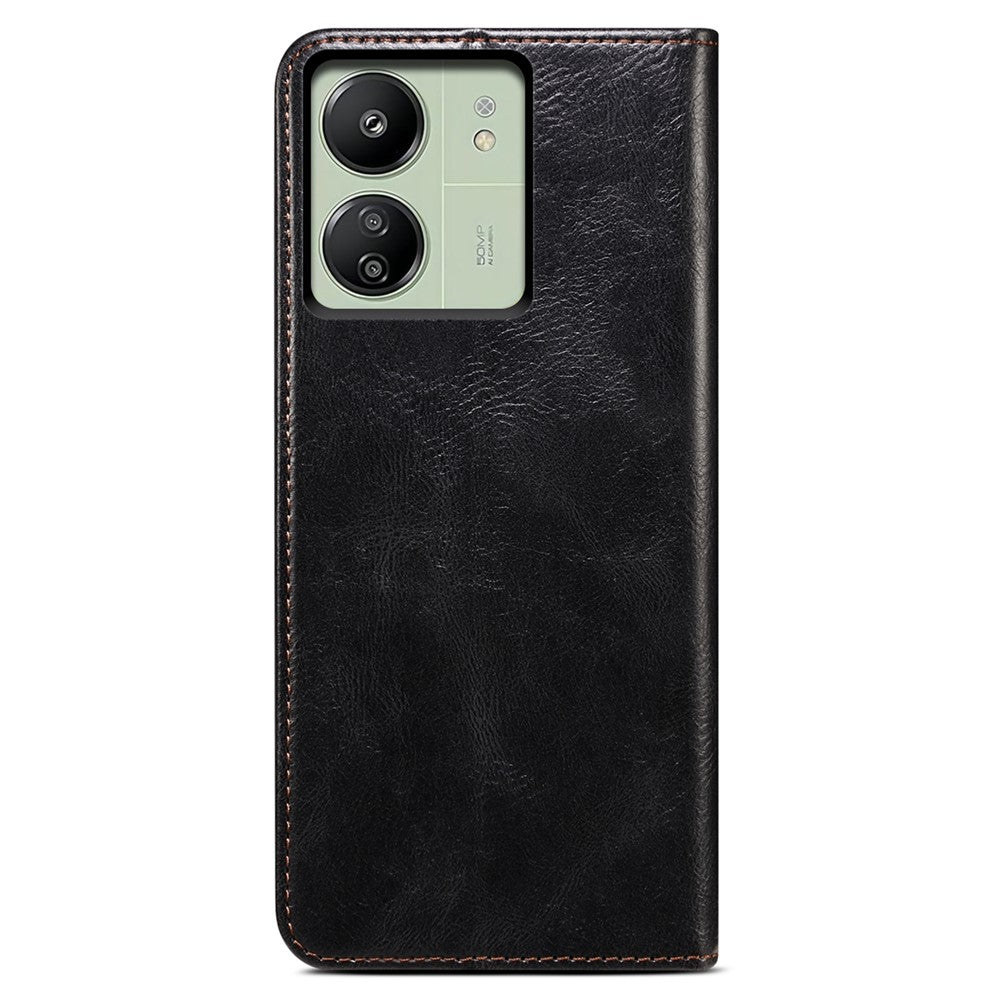 For Xiaomi Redmi 13C 4G / Poco C65 4G Cover PU Leather Anti-drop Stand Cell Phone Case