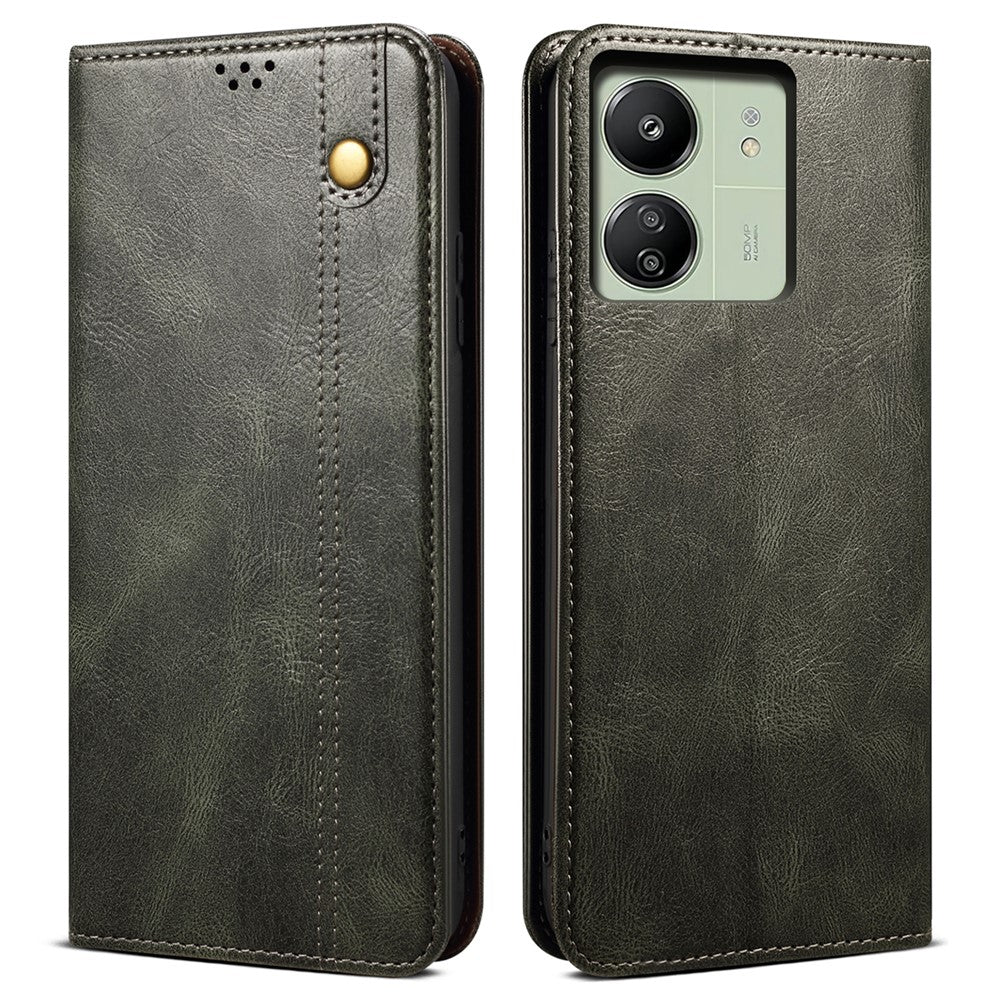 For Xiaomi Redmi 13C 4G / Poco C65 4G Cover PU Leather Anti-drop Stand Cell Phone Case