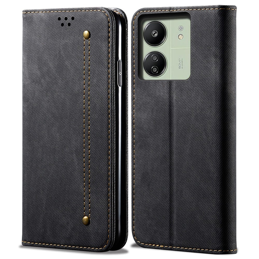 For Xiaomi Redmi 13C 4G / Poco C65 4G Cell Phone Case Wallet PU Leather Anti-fall Shell