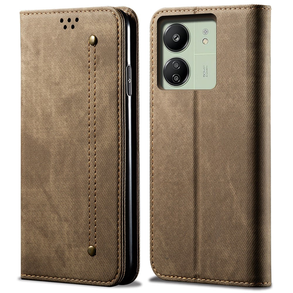 For Xiaomi Redmi 13C 4G / Poco C65 4G Cell Phone Case Wallet PU Leather Anti-fall Shell