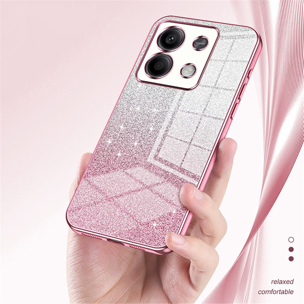For Xiaomi Redmi Note 13 5G Glitter Design TPU Cover Precise Cutout Cell Phone Case