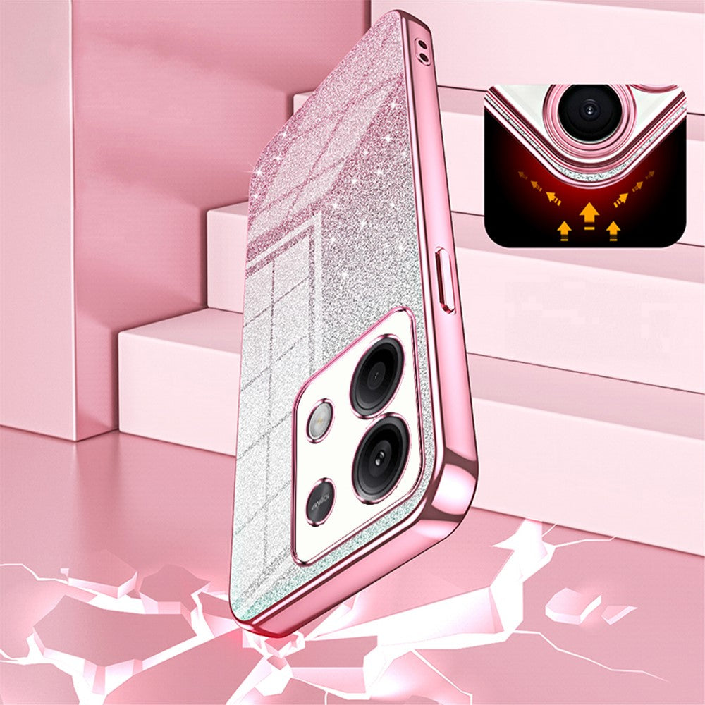 For Xiaomi Redmi Note 13 5G Glitter Design TPU Cover Precise Cutout Cell Phone Case