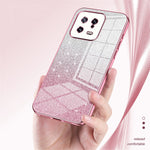 For Xiaomi 13 Cover Soft TPU Precise Cutout Gradient Glitter Design Cell Phone Case