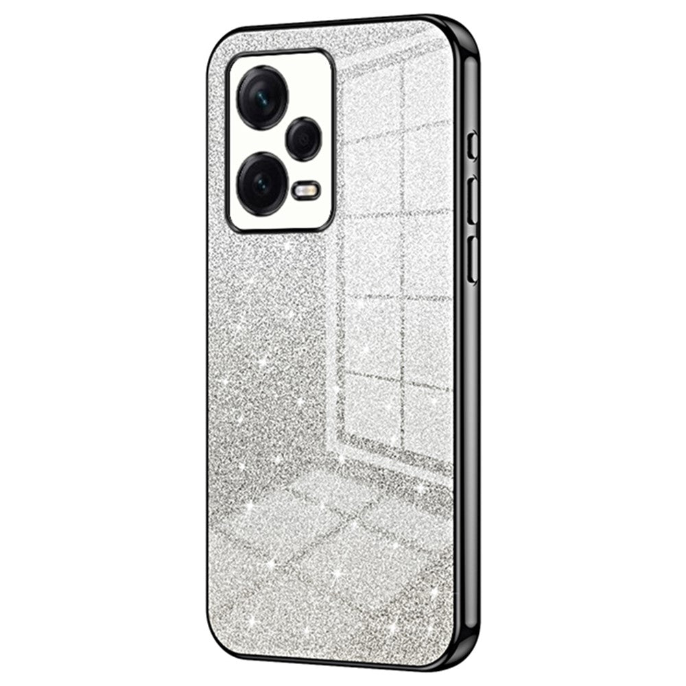 Bakstycke för Xiaomi Redmi Note 12 Pro+ 5G Precise Cutout Gradient Glitter TPU Mobilskal