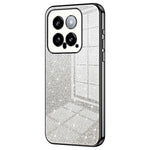 Back Protective Cover for Xiaomi 14 Precise Cutout Gradient Glitter TPU Cell Phone Case