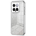 Back Protective Cover for Xiaomi 14 Precise Cutout Gradient Glitter TPU Cell Phone Case