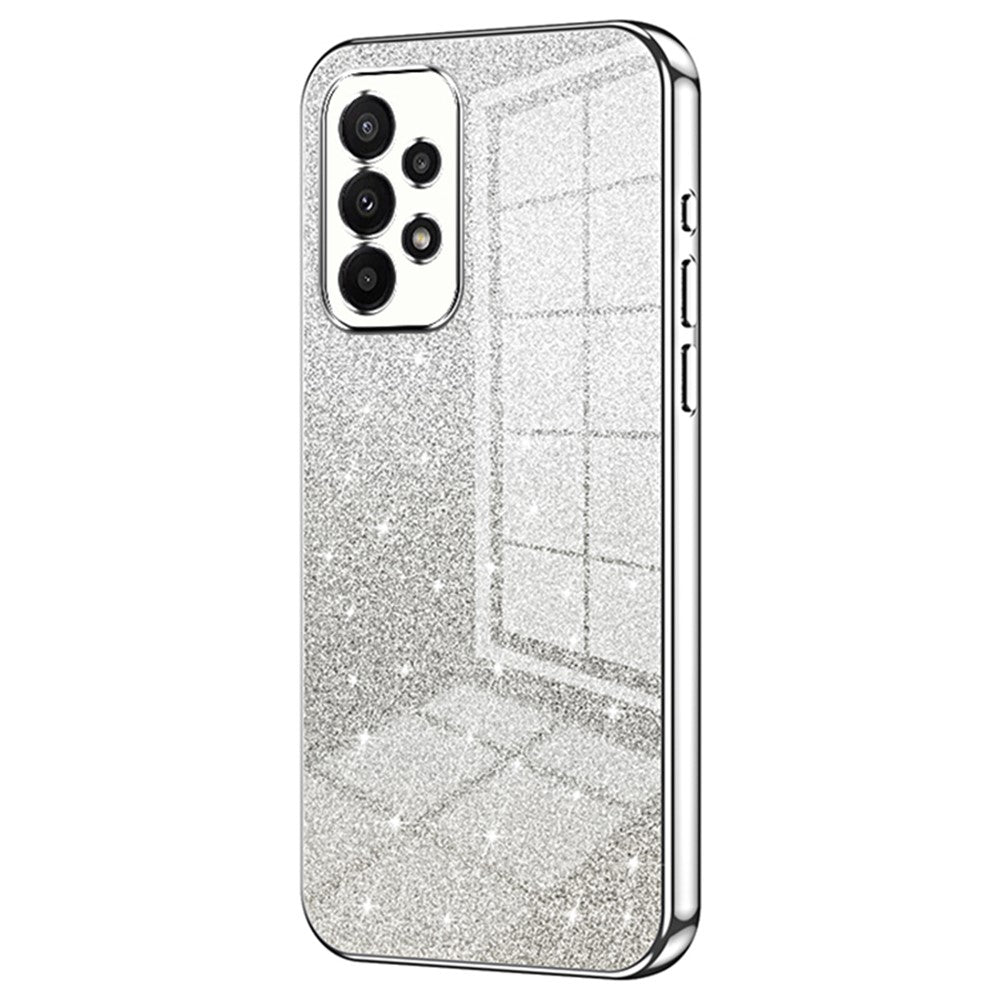 Til Samsung Galaxy A23 4G / A23 5G (Global Version) Cover med Glitter Design TPU Præcise Udskæringer Telefoncover
