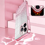 Cell Phone Case for iPhone 13 Pro Max Precise Cutout Electroplating Gradient Glitter TPU Cover
