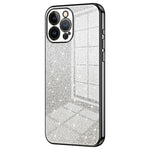 Cell Phone Case for iPhone 13 Pro Max Precise Cutout Electroplating Gradient Glitter TPU Cover