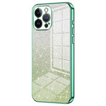 Mobilskal till iPhone 13 Pro Max med precisa utskärningar, galvaniserad, gradient, glitter, TPU-skal