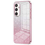 For Samsung Galaxy S24+ Cell Phone Case Precise Cutout TPU Electroplating Glitter Back Cover