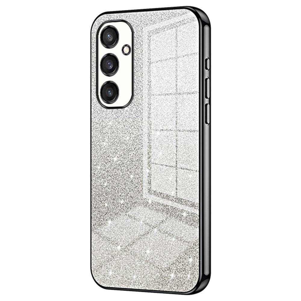 For Samsung Galaxy S24+ Cell Phone Case Precise Cutout TPU Electroplating Glitter Back Cover