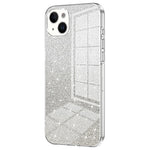 For iPhone 14 Plus Cell Phone Case Glitter Precise Cutout Electroplating TPU Cover