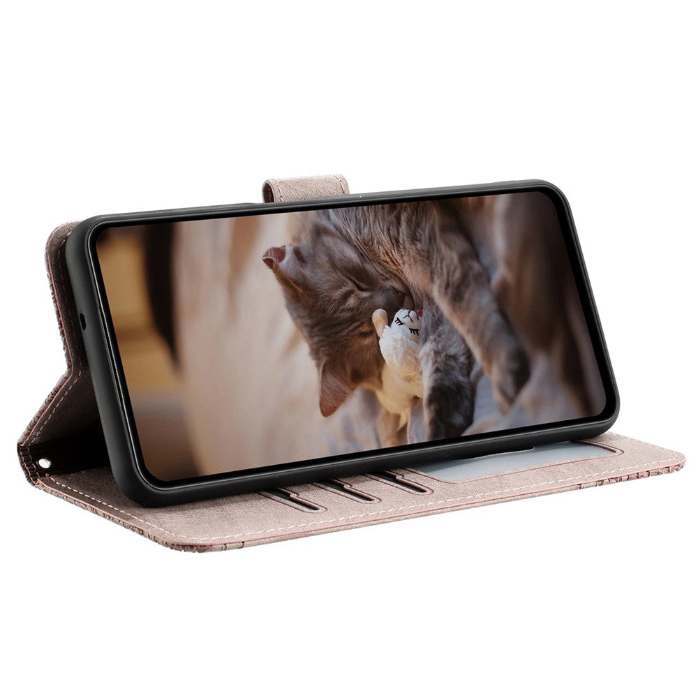 Til Samsung Galaxy A15 5G Cover PU Læder Pung Mobiltelefon Etui med Rem