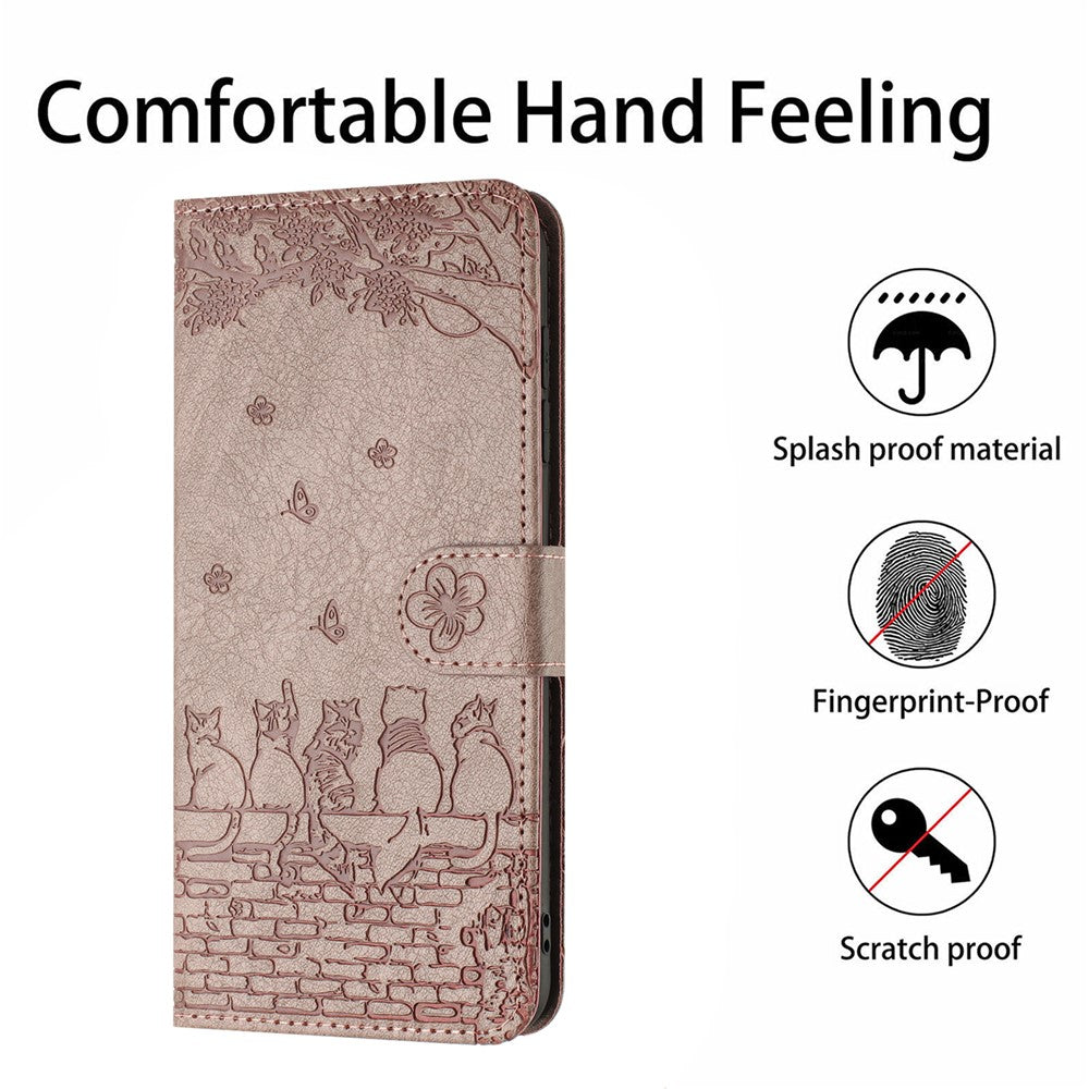 Til Samsung Galaxy A15 5G Cover PU Læder Pung Mobiltelefon Etui med Rem